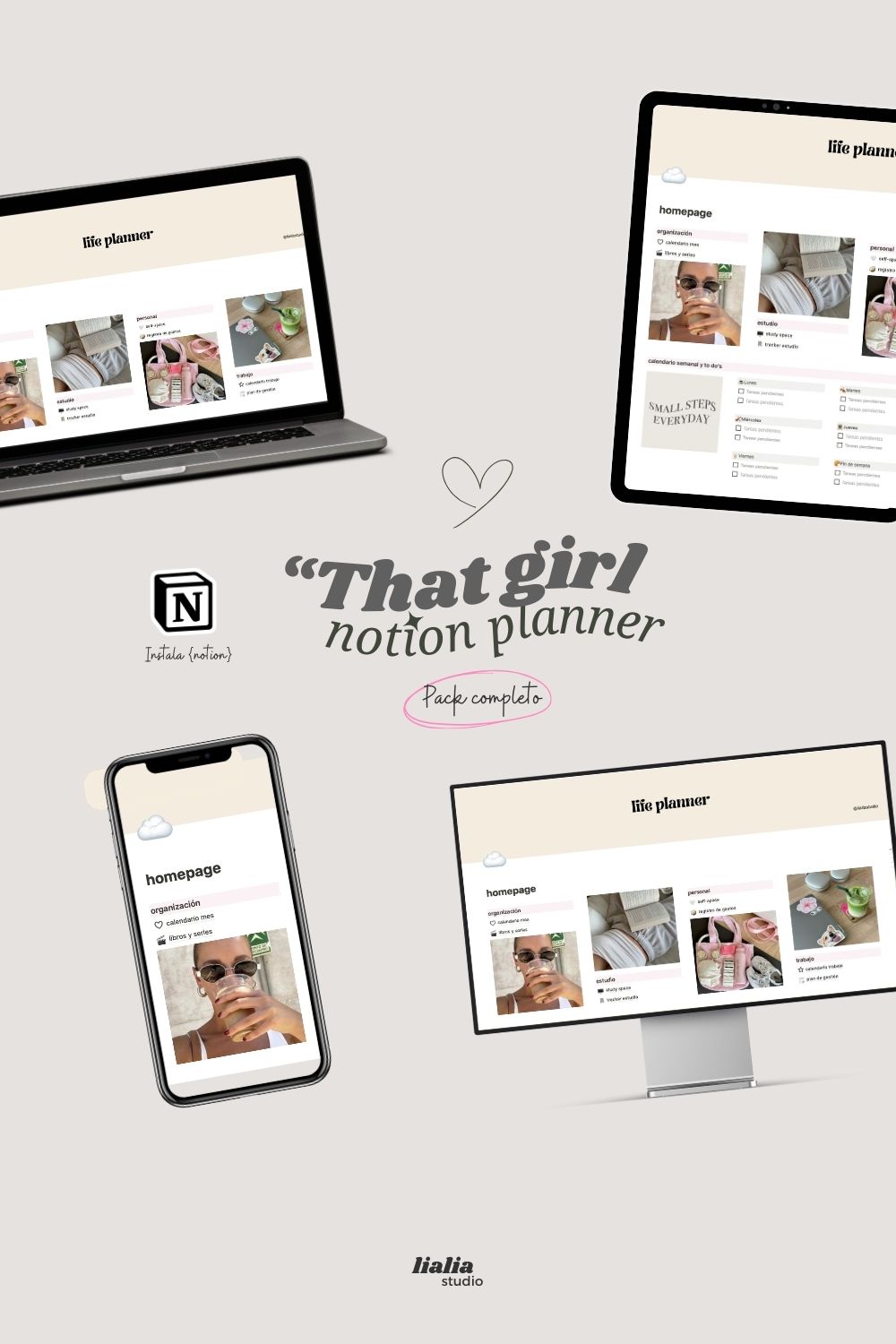 "That girl" notion planner