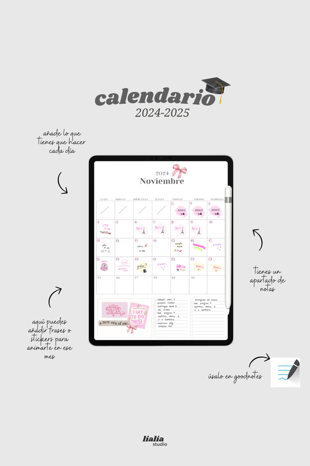 Calendario Mensual 2025