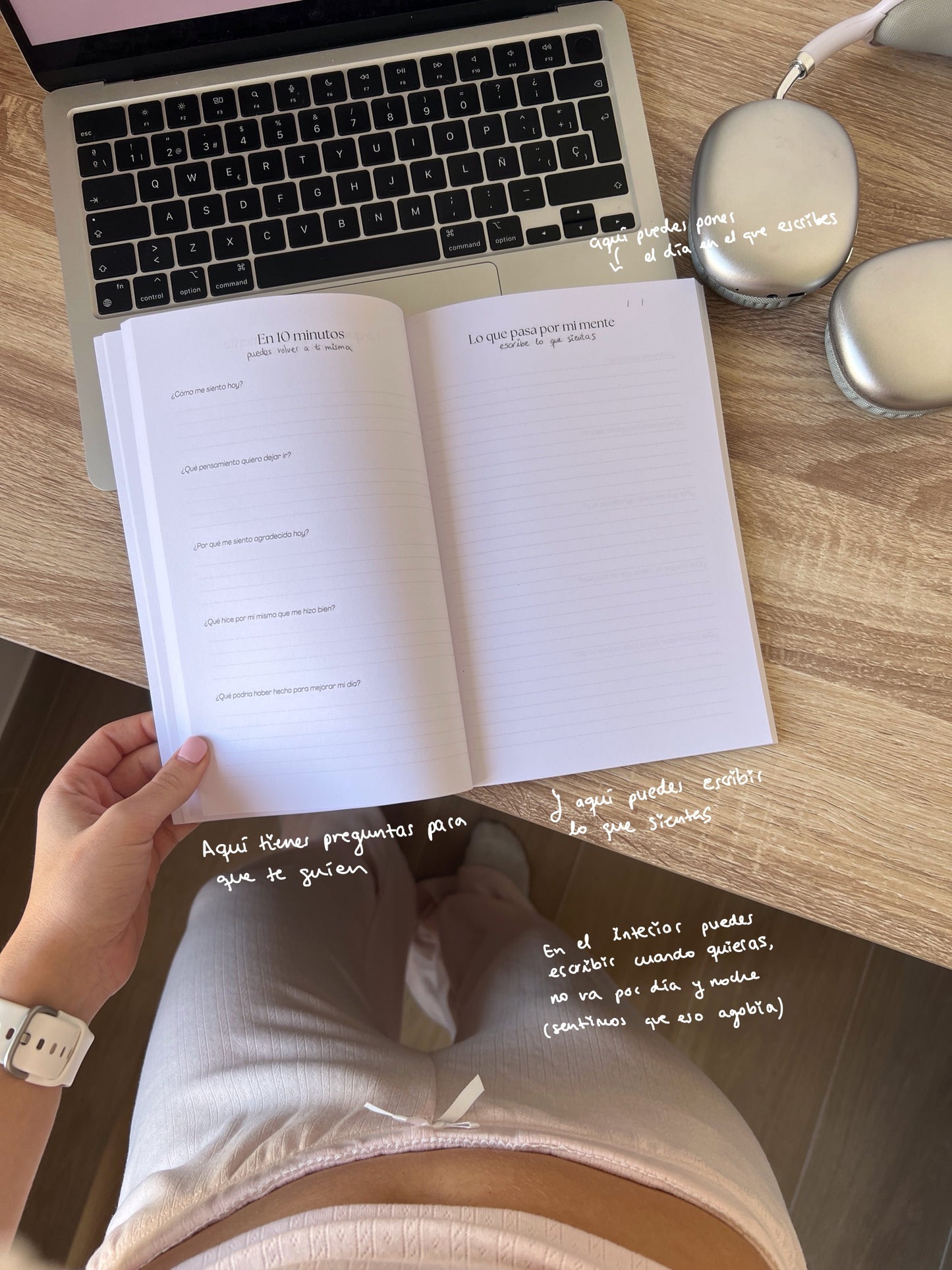 Diario de gratitud y journaling