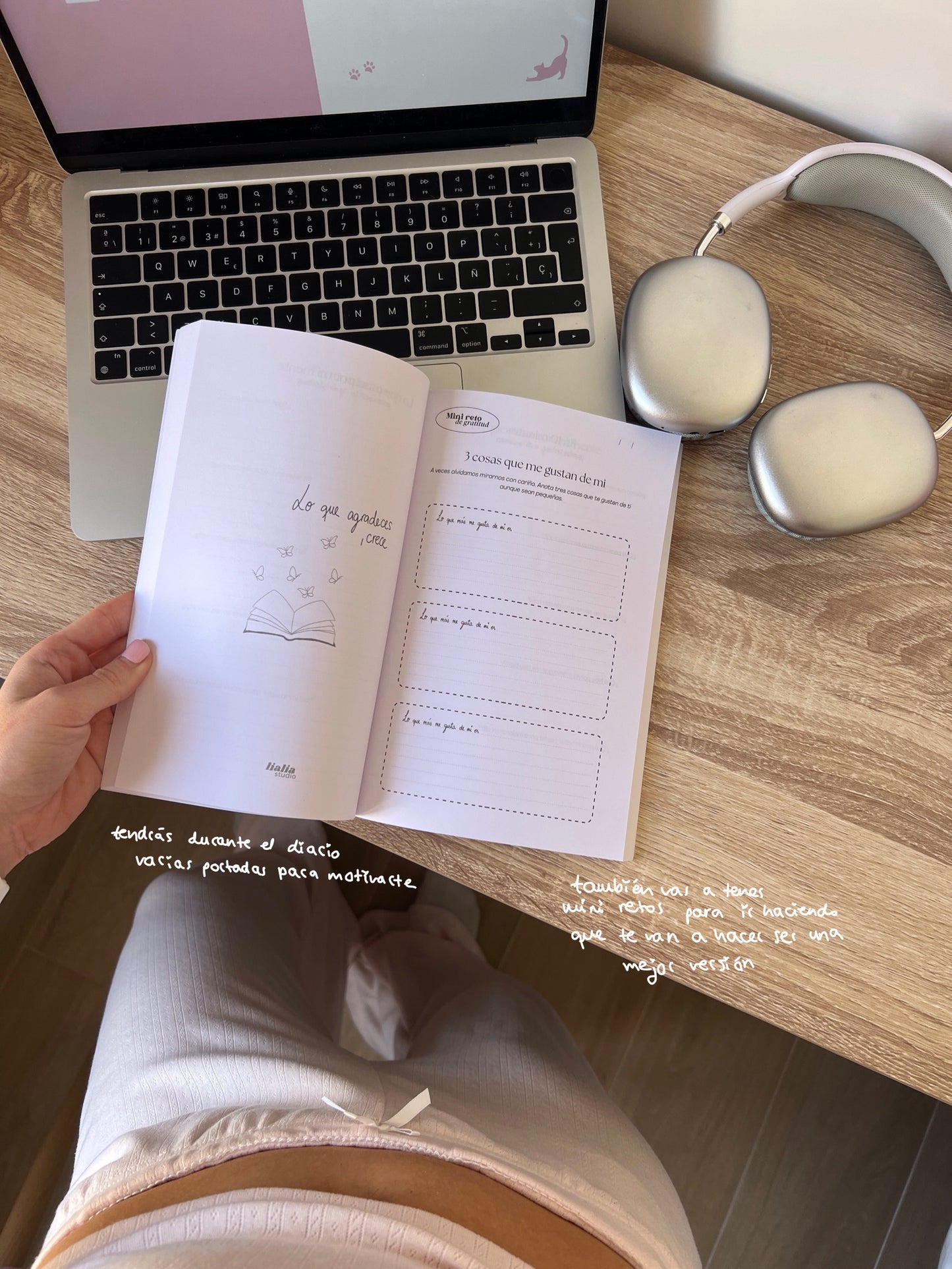 Diario de gratitud y journaling