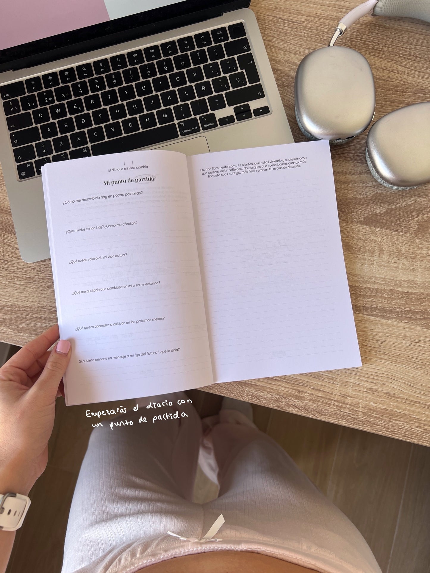 Diario de gratitud y journaling