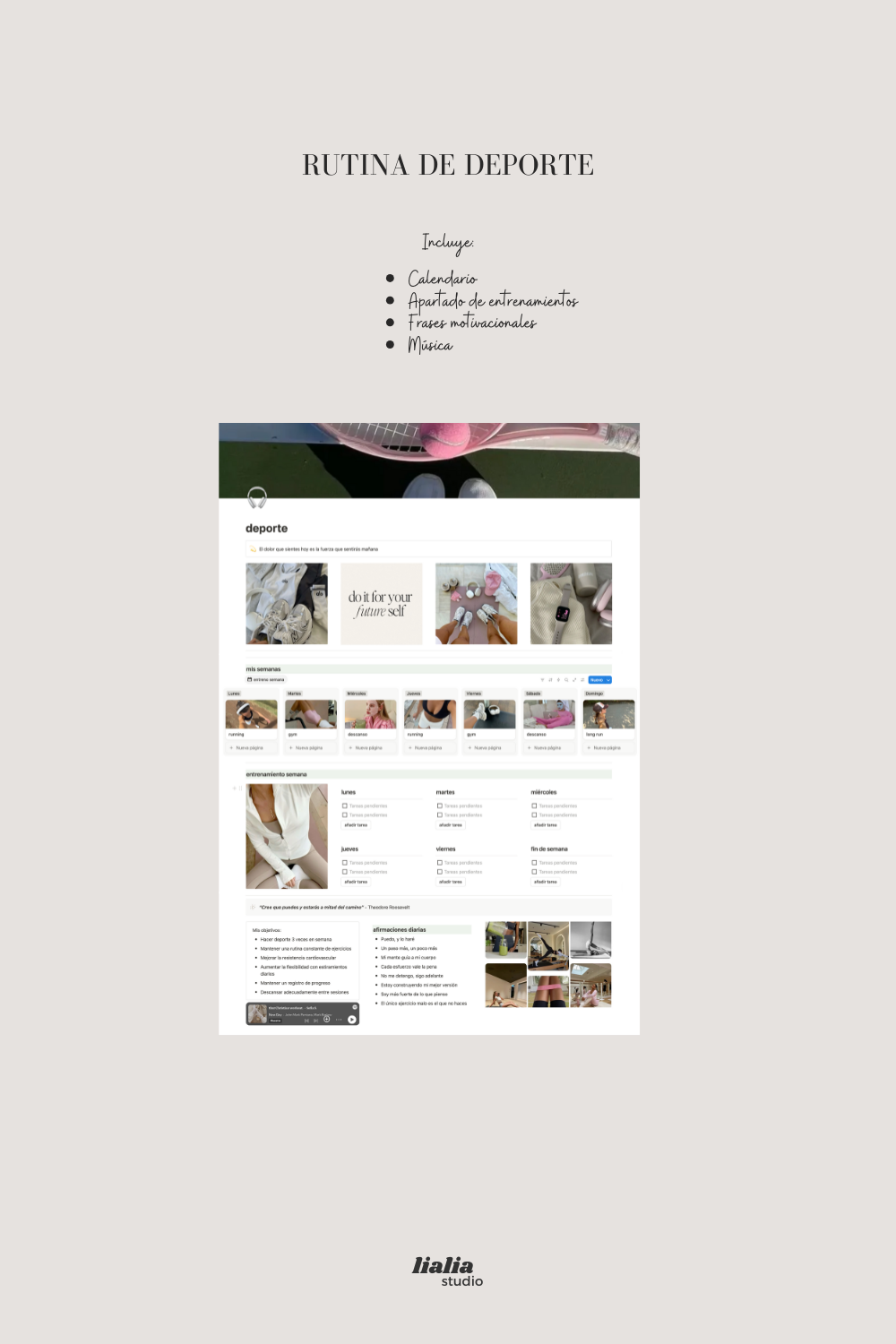 "That girl" notion planner