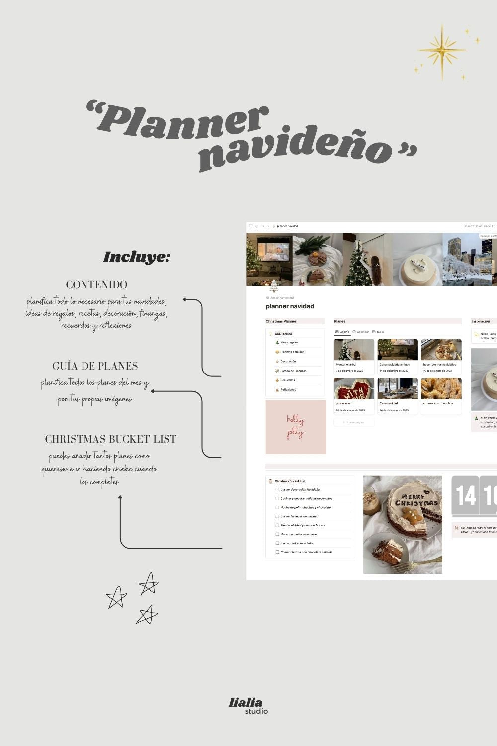 Notion planner navideño