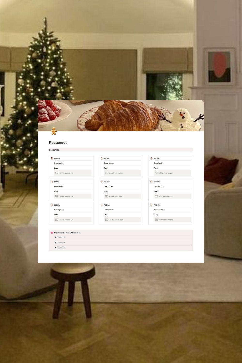 Notion planner navideño